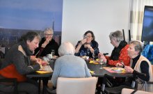 Sommigen bleven nog een tijd zitten praten