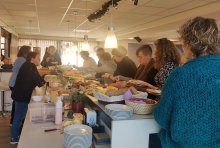 Op naar het lunchbuffet